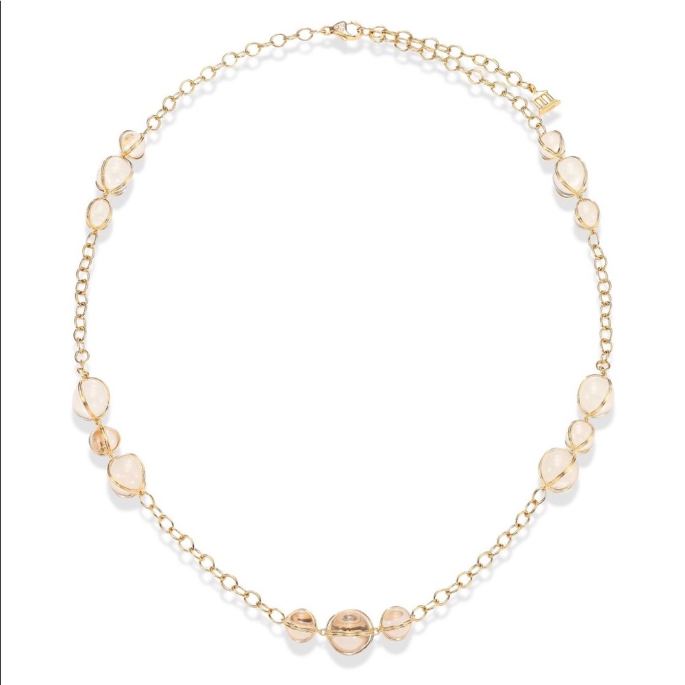 Temple St Clair Rock Crystal Station Necklace